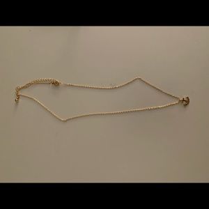Gold anchor necklace